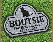 Pet Grave Marker for Cat