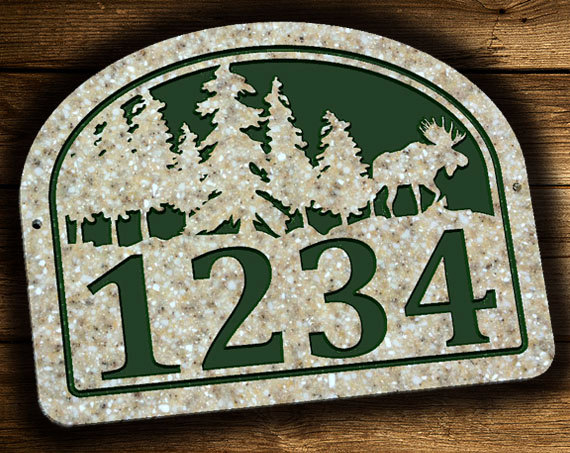 Moose Address Plaque